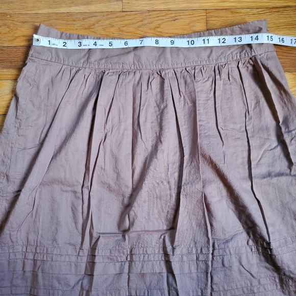 Ann Taylor Loft a-line pleated 100% cotton skirt size 2‎ - Picture 2 of 8